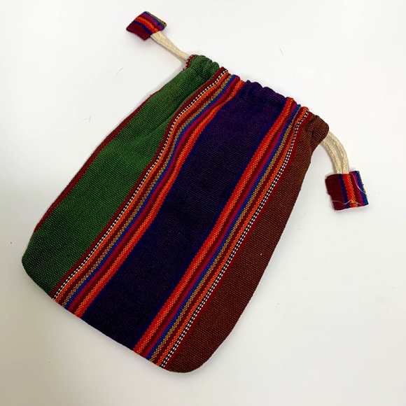 Drug Rug Boho Pull Close Pouch | Eco-Friendly Vegan Gift Bottle Bag | Hippie SAK - Picture 6 of 6
